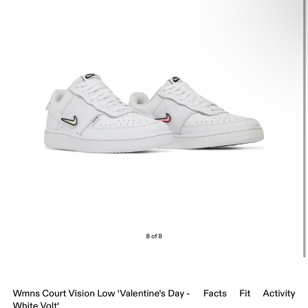 Women's Nike Court Vision Low Patches Sneaker size 7.5 paid $140 asking $25